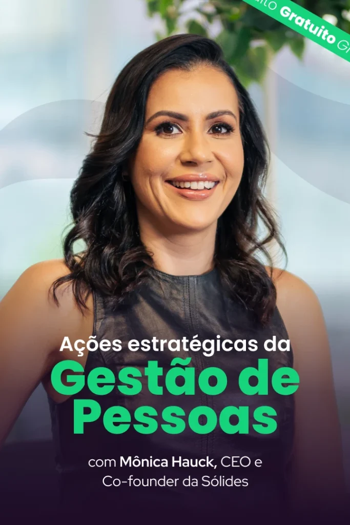 Card mobile do curso gratuito Ações Estratégicas da Gestão de Pessoas com Mônica Hauck da Escola de Pessoas.