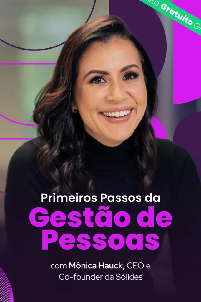 Card mobile do curso gratuito Primeiros Passos da Gestão de Pessoas com Mônica Hauck para a Escola de Pessoas.