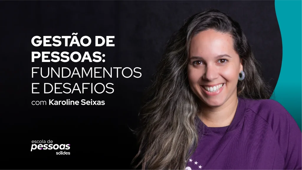 Imagem promocional do curso de Desafios da liderança com foto da professora Karol Seixas