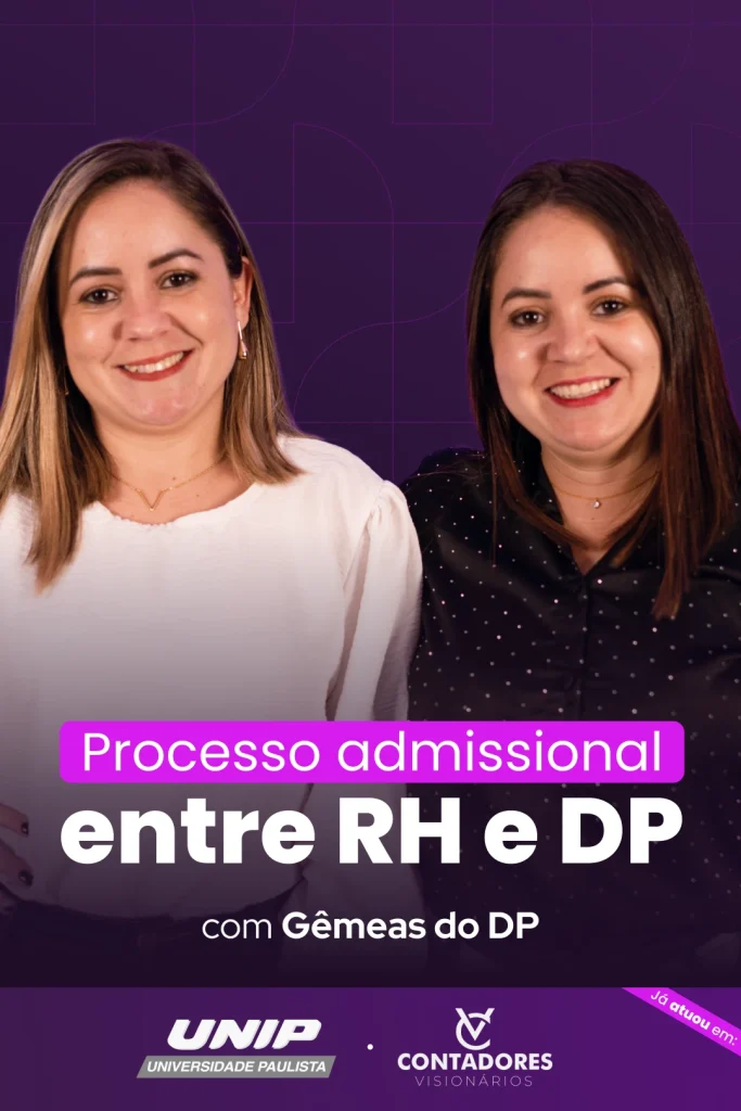 Thumb vertical da monitoria de Processo admissional entre RH e DP com as Gêmeas do DP.