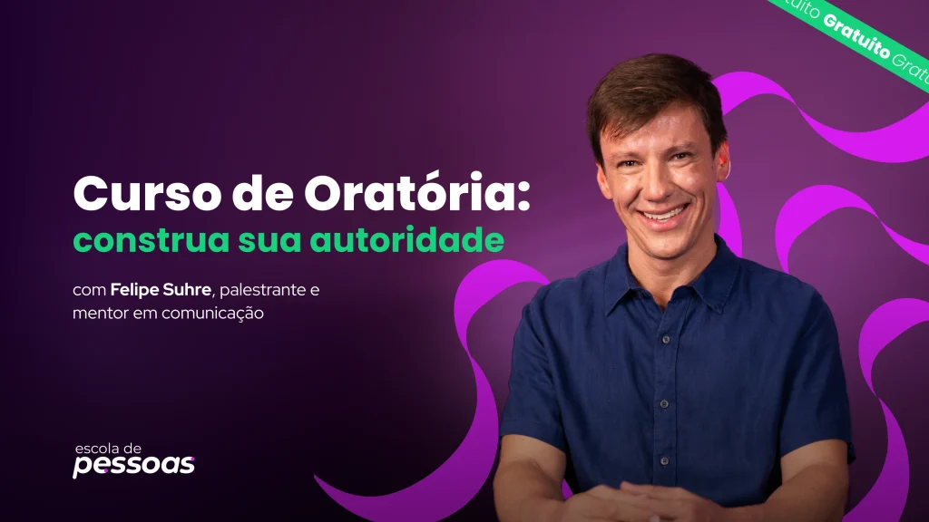Felipe Suhre apresenta curso de oratória gratuito para melhorar comunicação, conquistar autoridade e desenvolver habilidades de fala em público